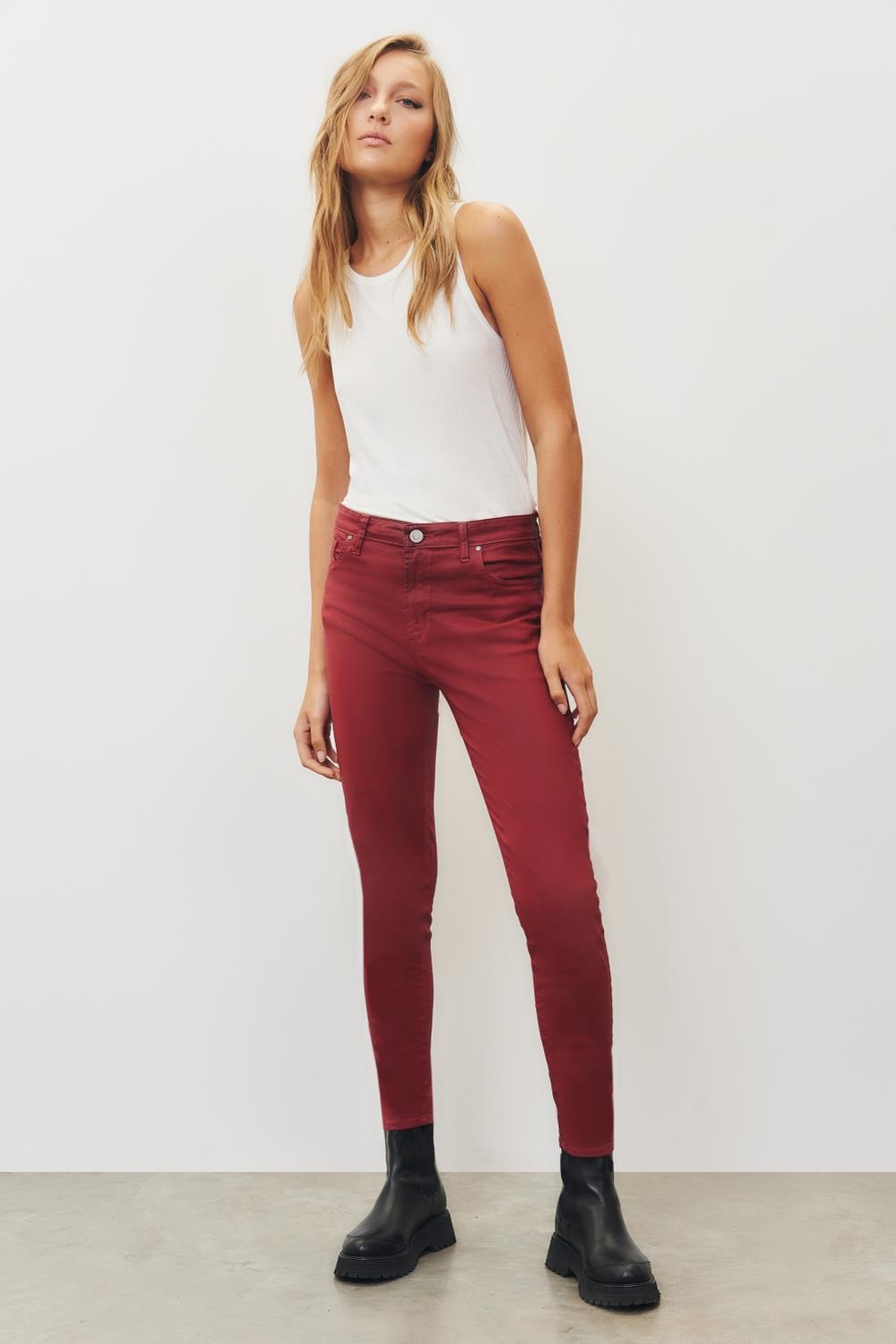jean slim satin bungury
