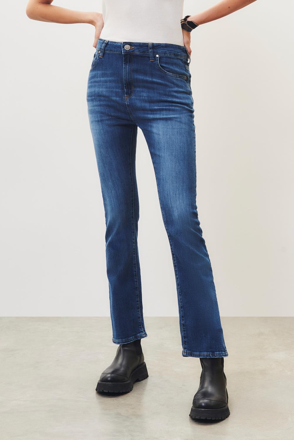 Jean Flare High Rise Azulete
