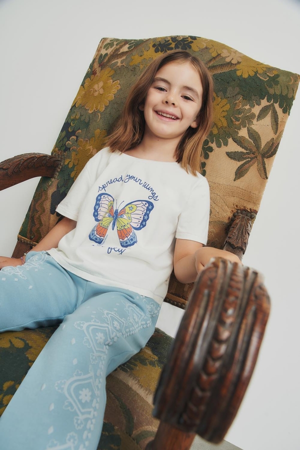 remera farfalla girls