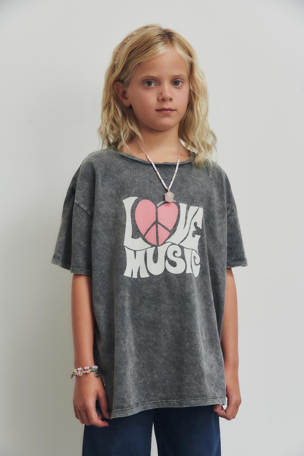remera love music girls