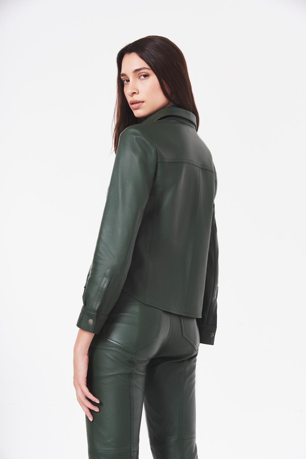 camisa bellota cuero