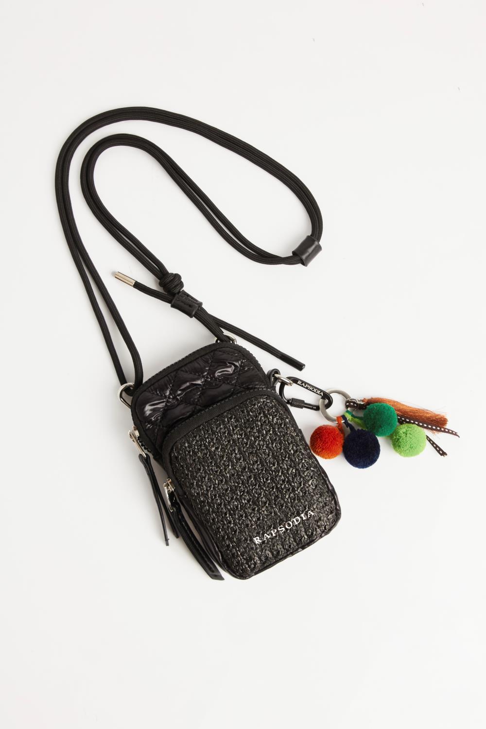 cartera haji matelasse rafia