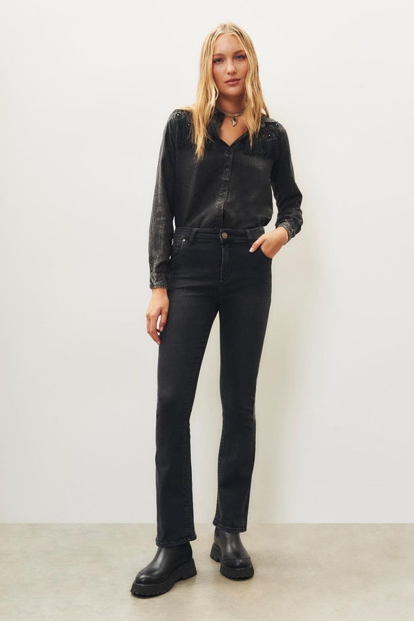 jean flare classic black