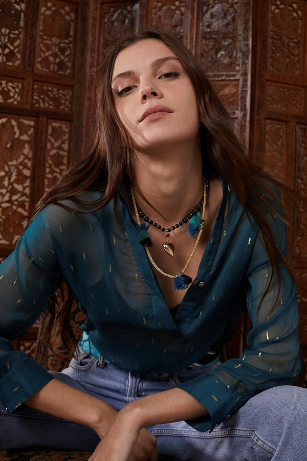 camisa makie lurex
