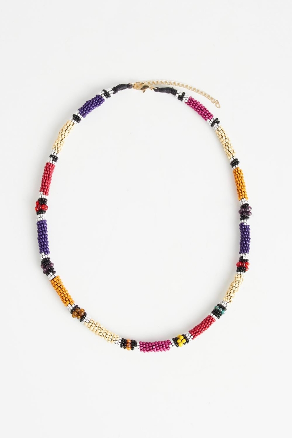 collar rainbow beads