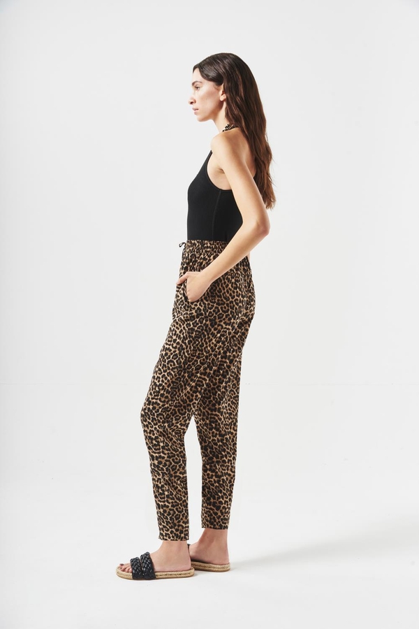 pantalon porter leopard new