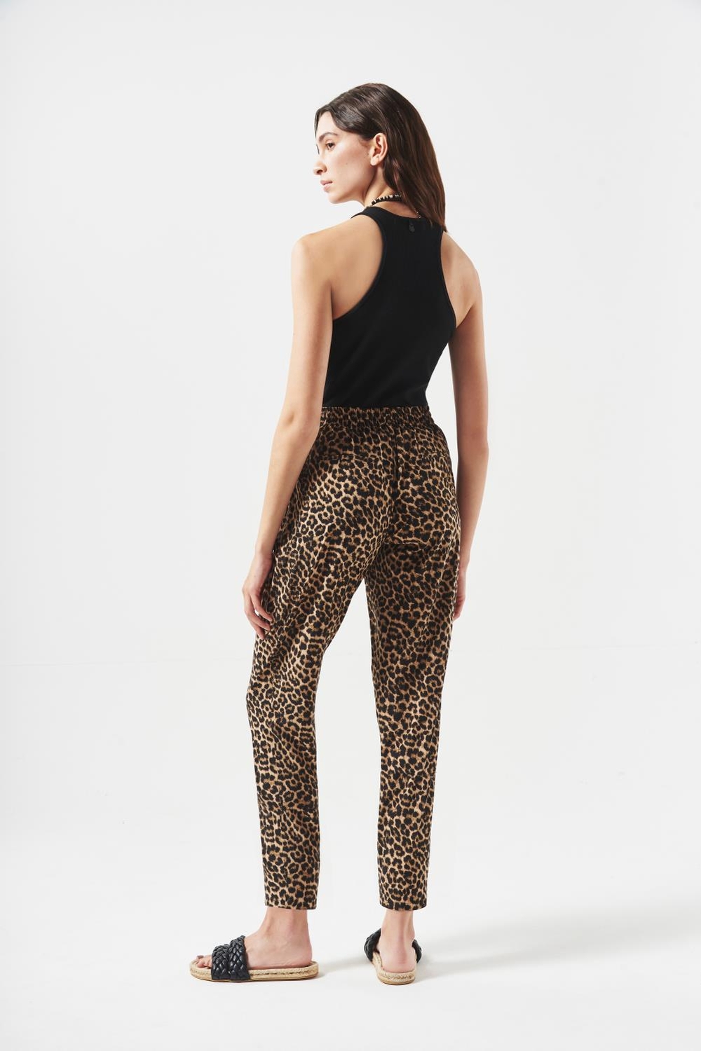 pantalon porter leopard new