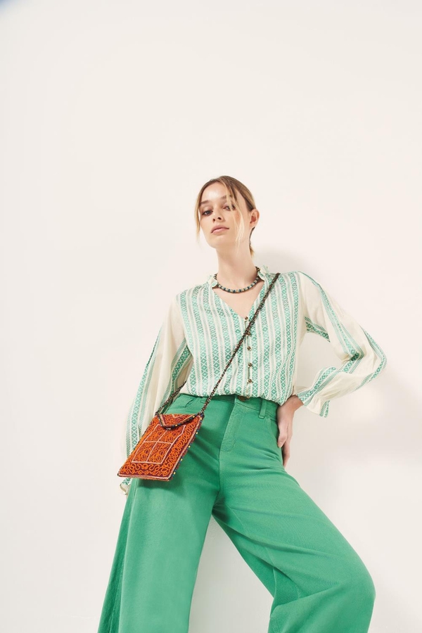 camisa jacquard