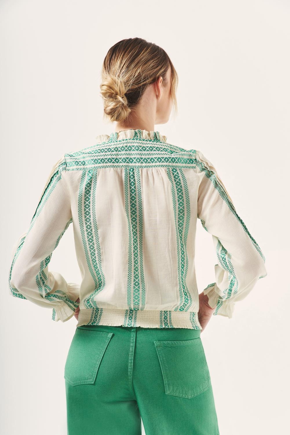 camisa jacquard