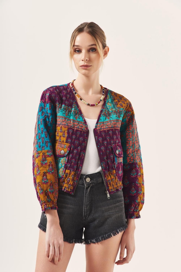 campera multi block print