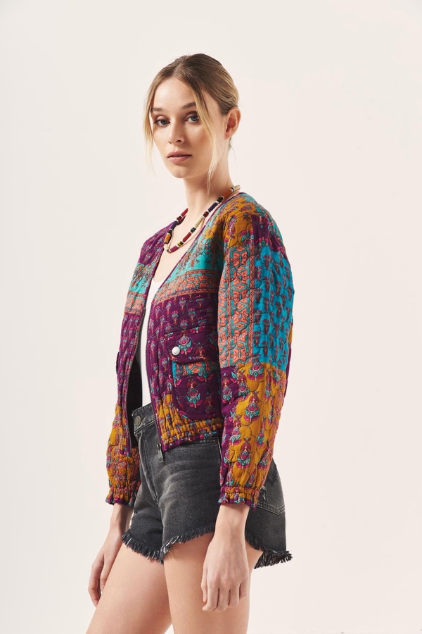 campera multi block print