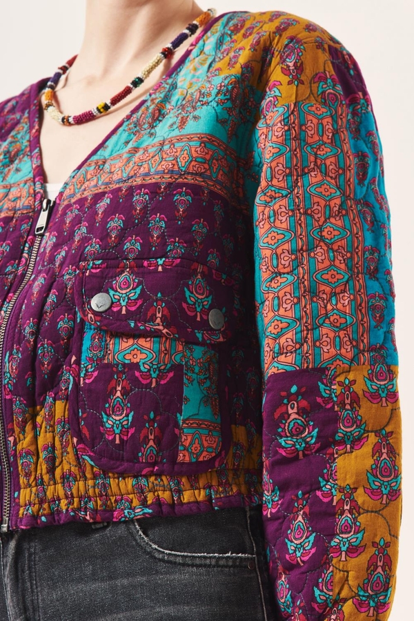 campera multi block print
