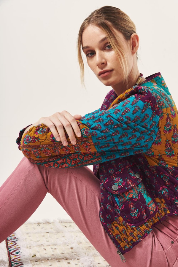 campera multi block print