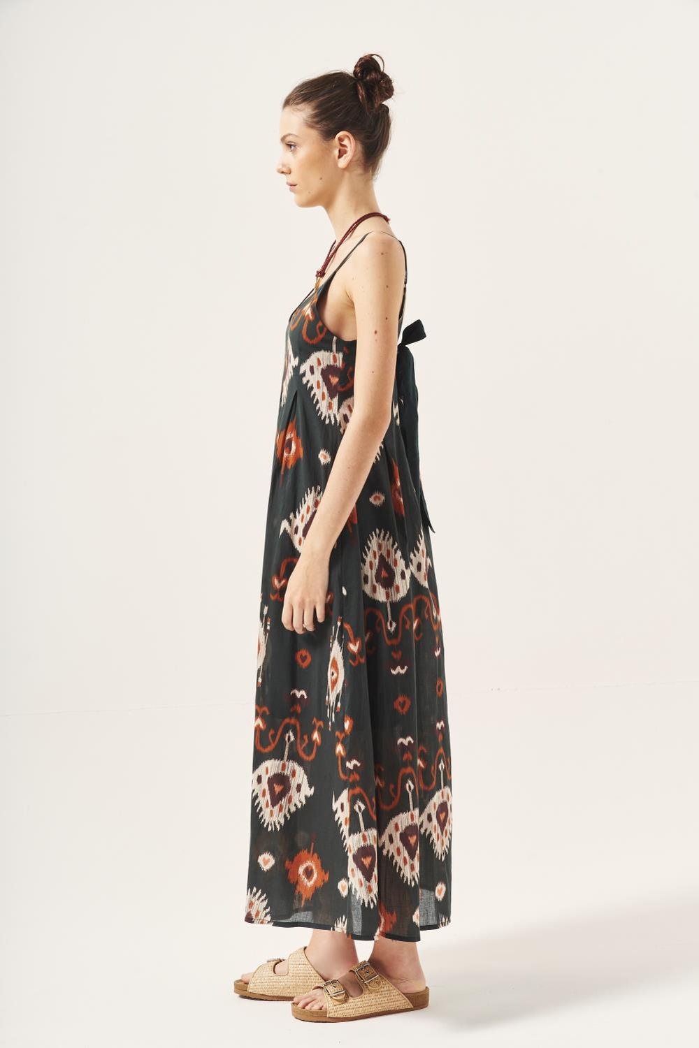 vestido bow ikat