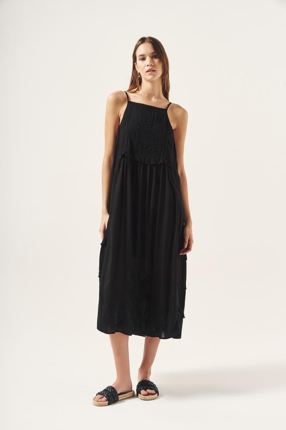 vestido lace strap
