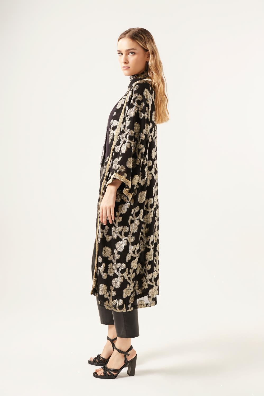 kimono gradient jacquard