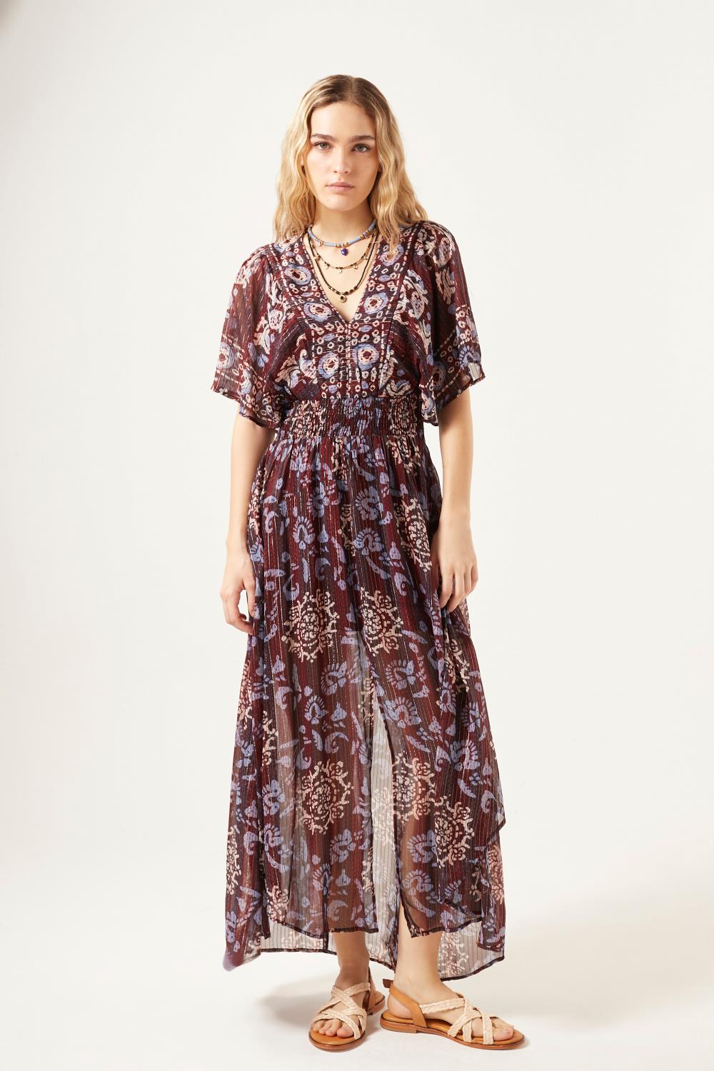 vestido irun maxi block