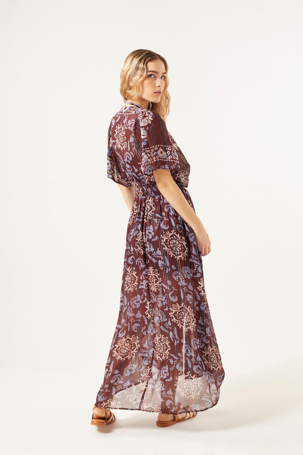 vestido irun maxi block