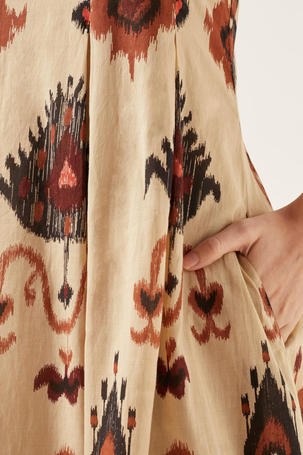 vestido bow ikat