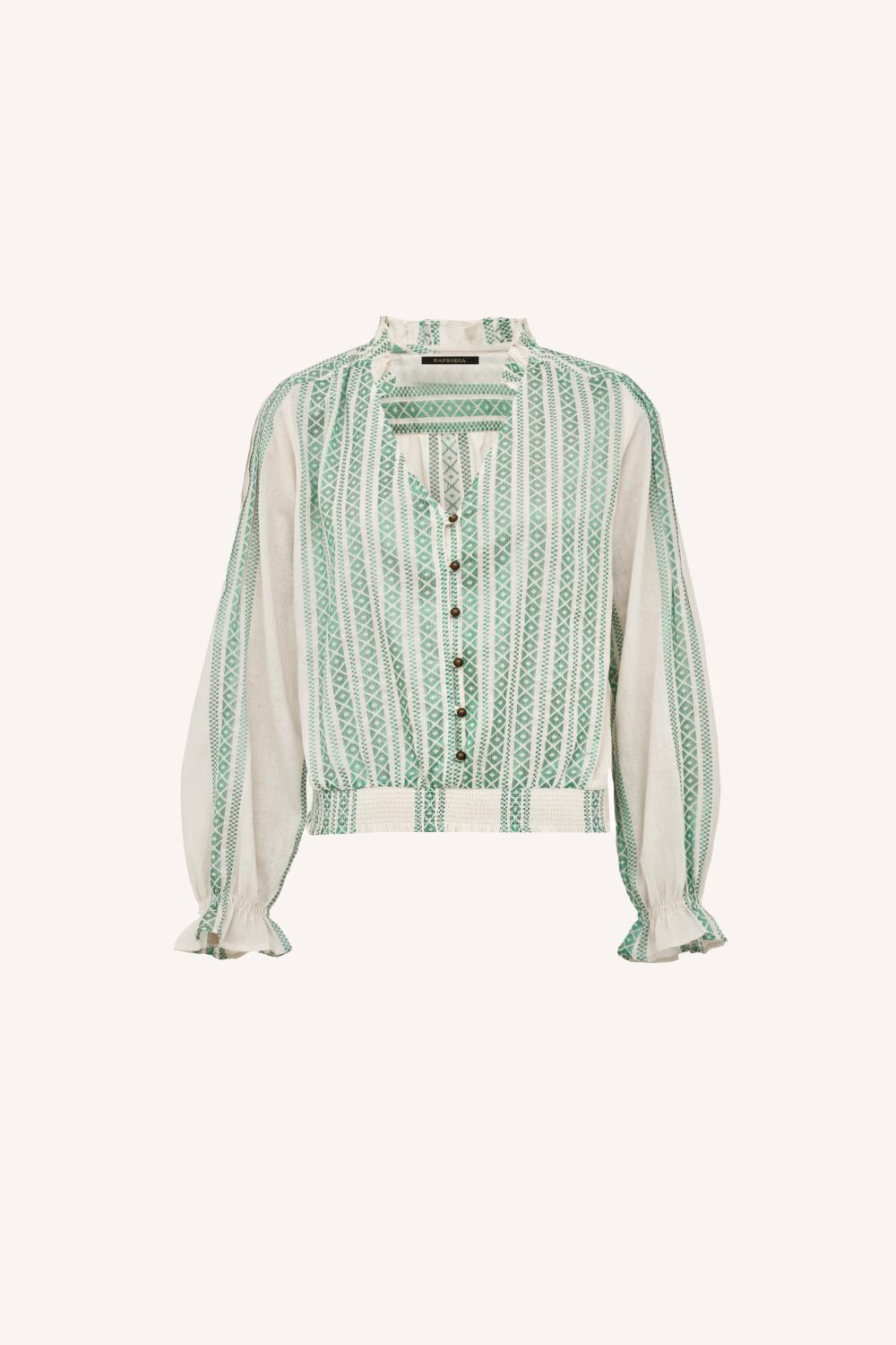 camisa jacquard