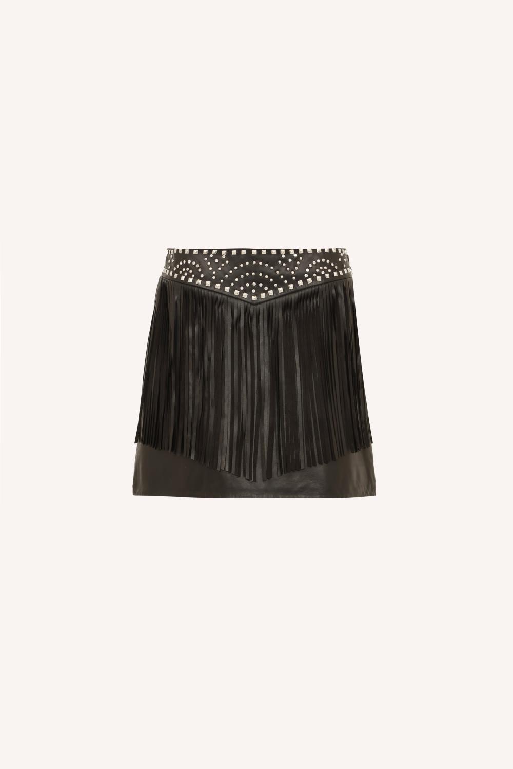 falda morocco cuero