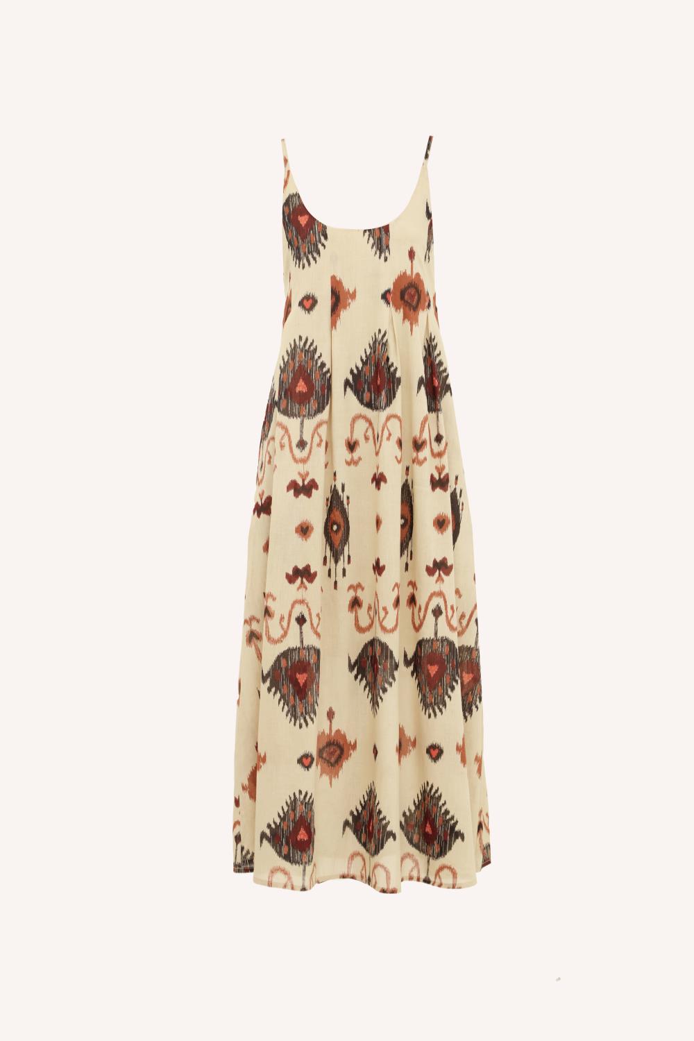 vestido bow ikat
