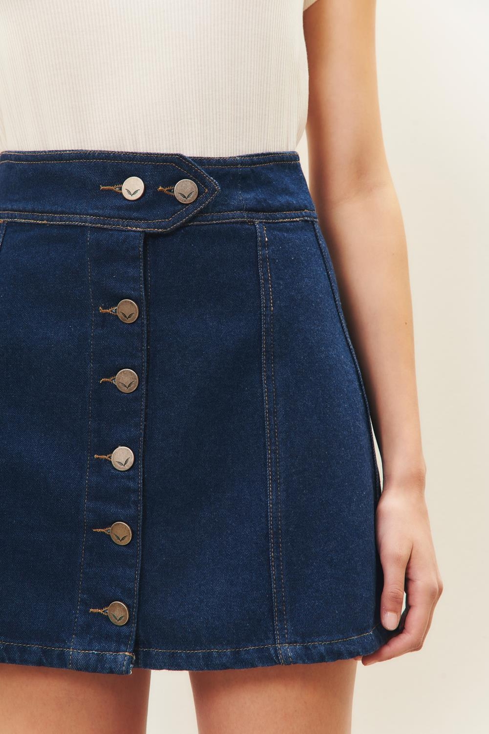 falda josephine denim
