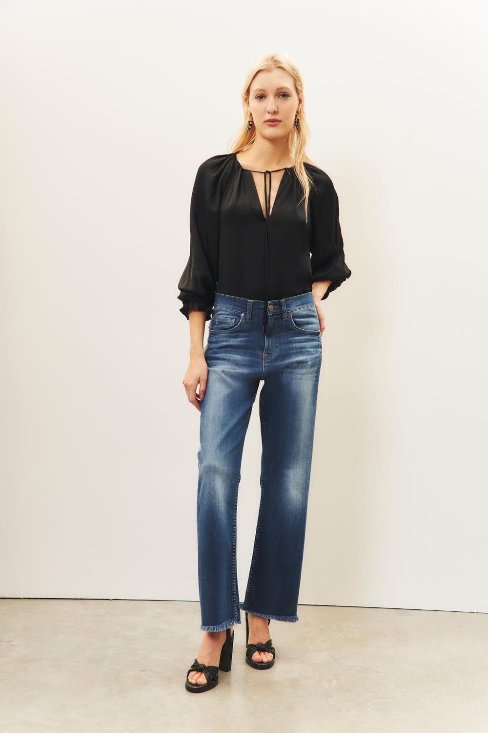jean straight crop loose