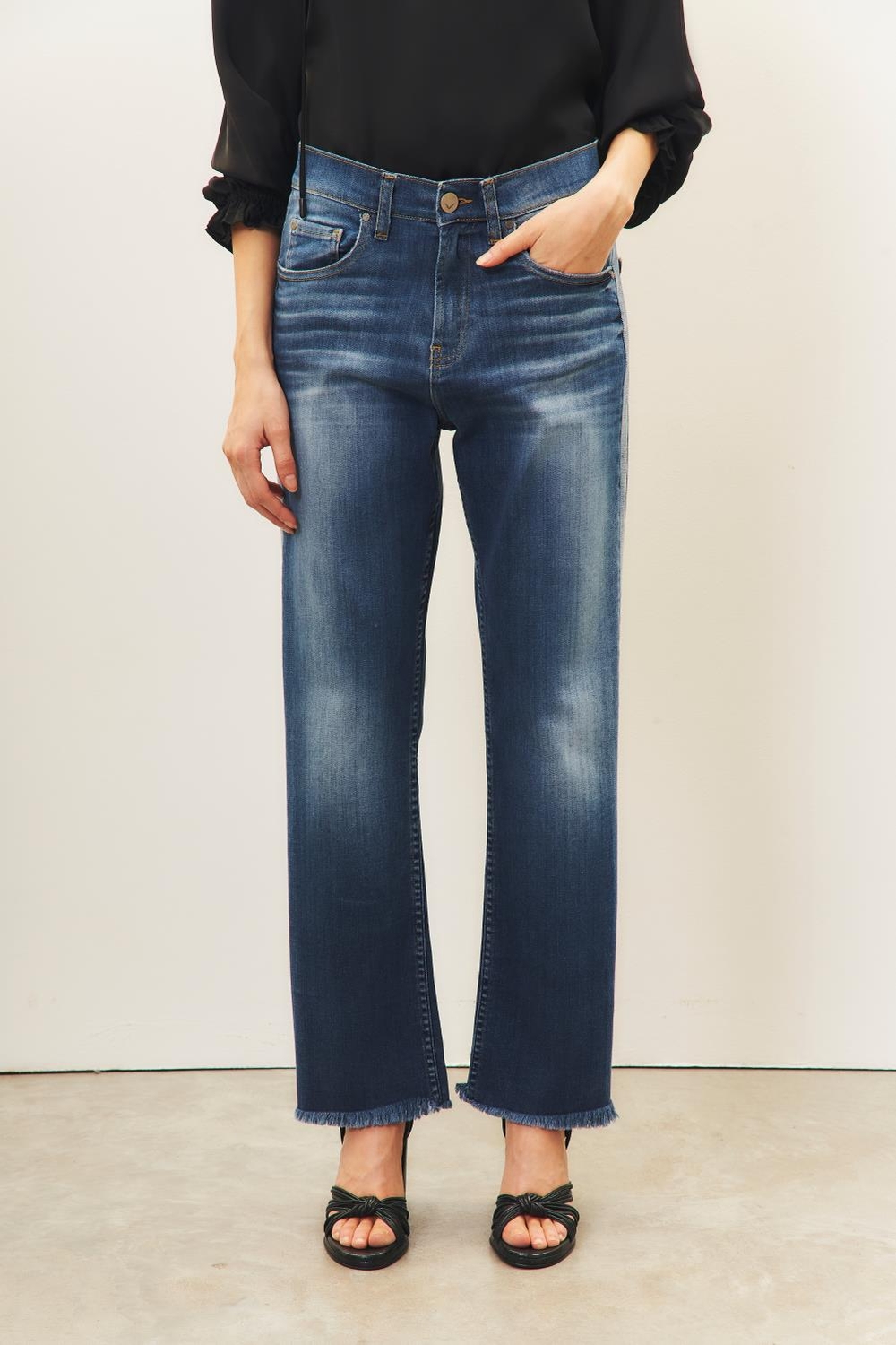 jean straight crop loose