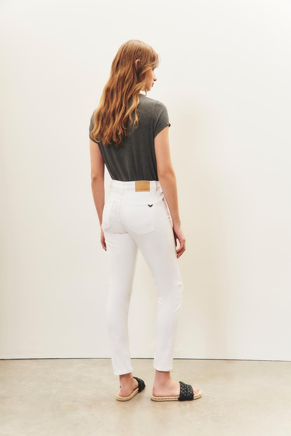 jean slim white new