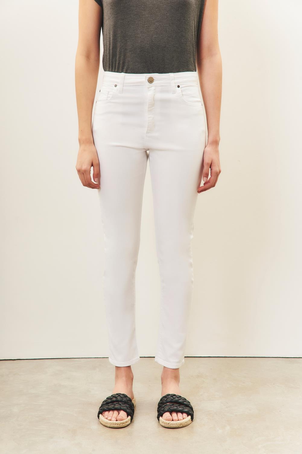 jean slim white new