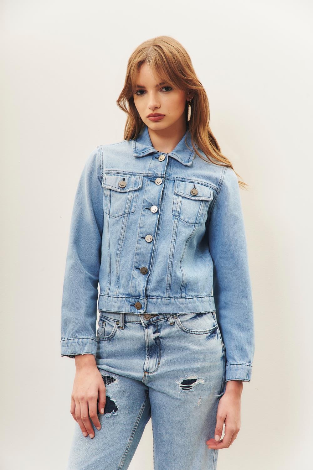 campera basic denim