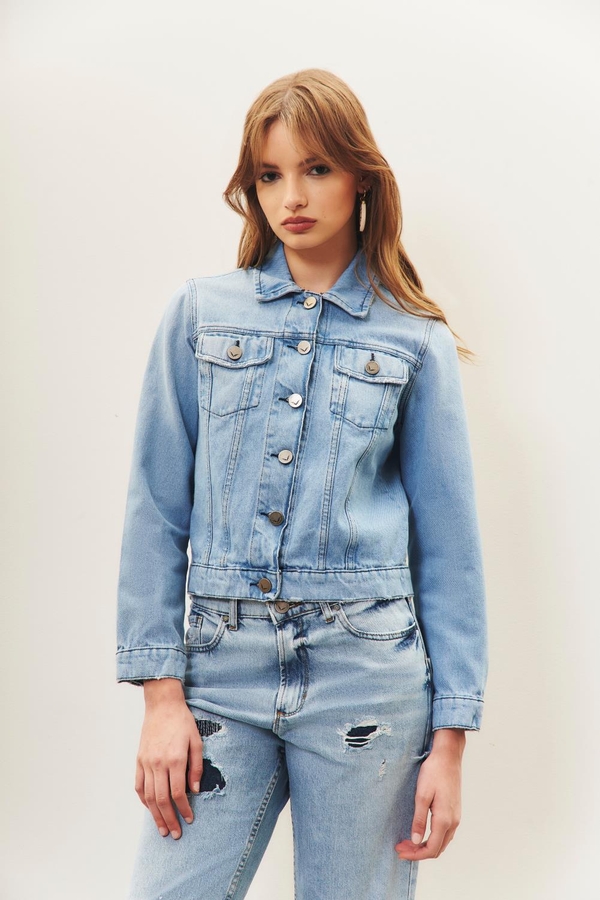 campera basic denim