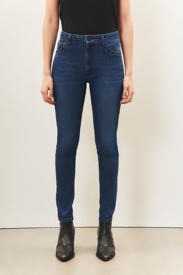 jean slim blue metal
