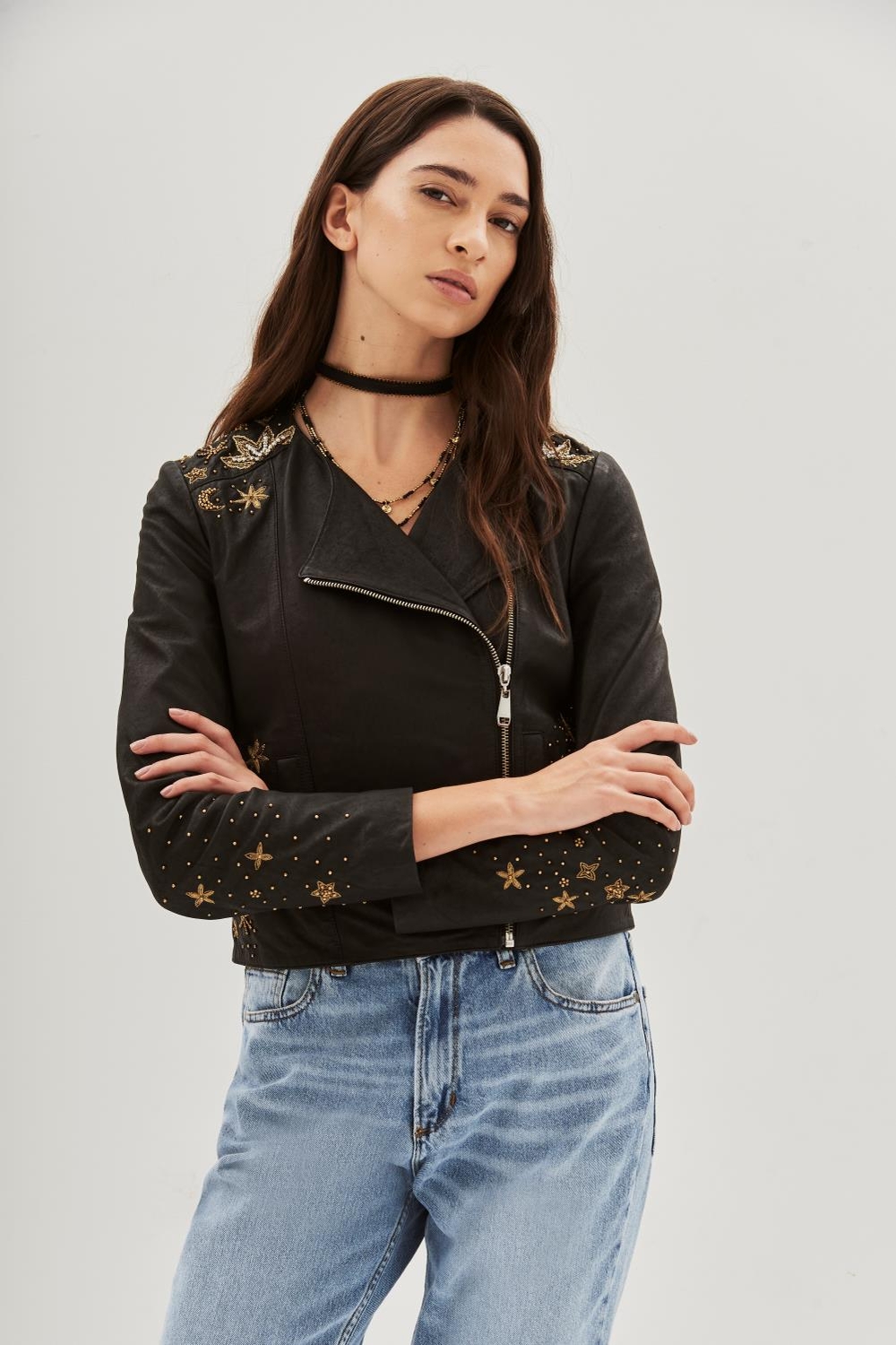 campera cosmos cuero