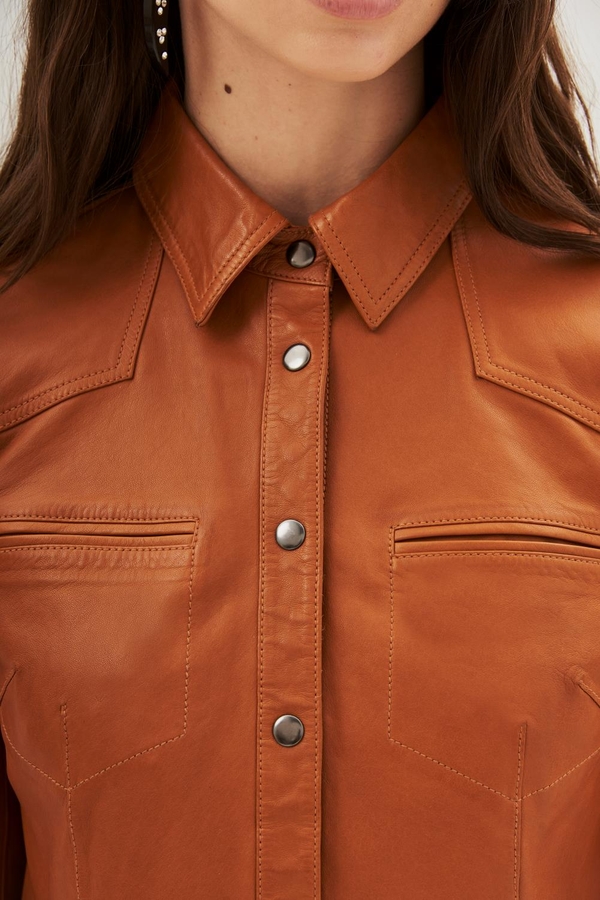 camisa bellota sum cuero