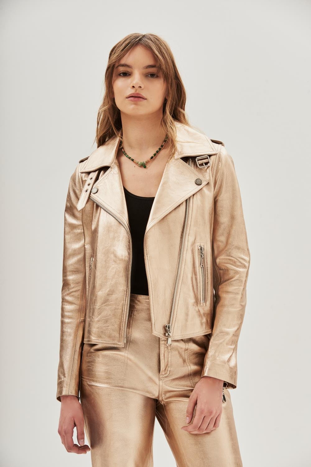 campera fairy metal cuero