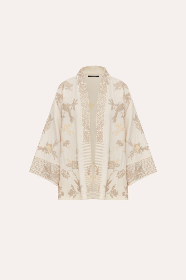 kimono tencel flower