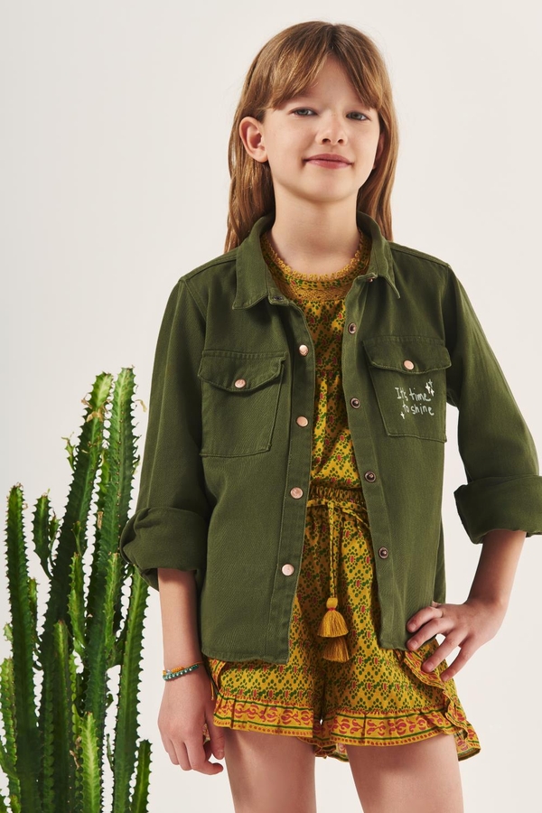 camisa militar girls
