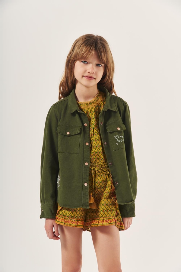 camisa militar girls