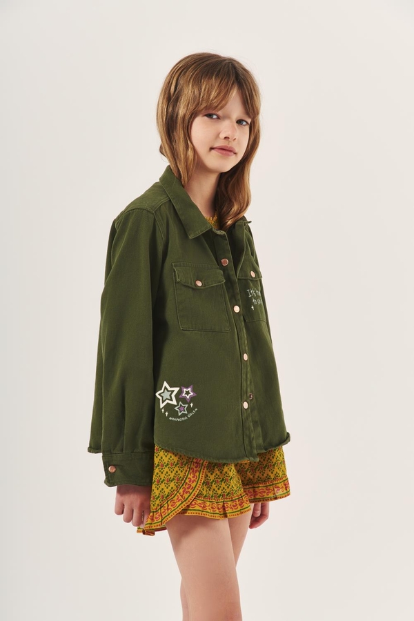 camisa militar girls