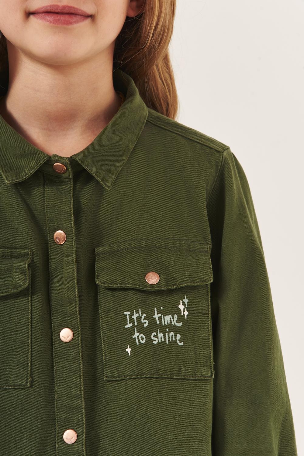 camisa militar girls