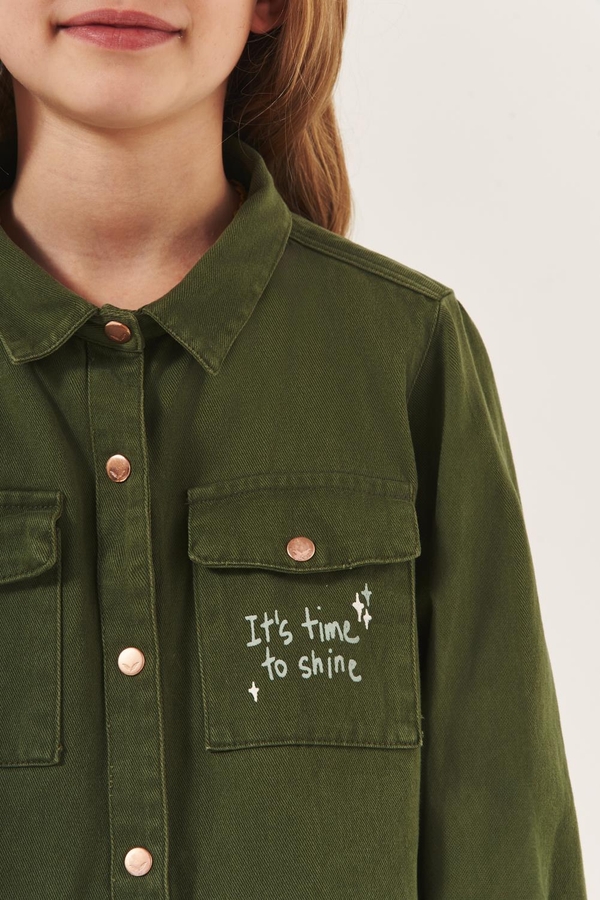 camisa militar girls