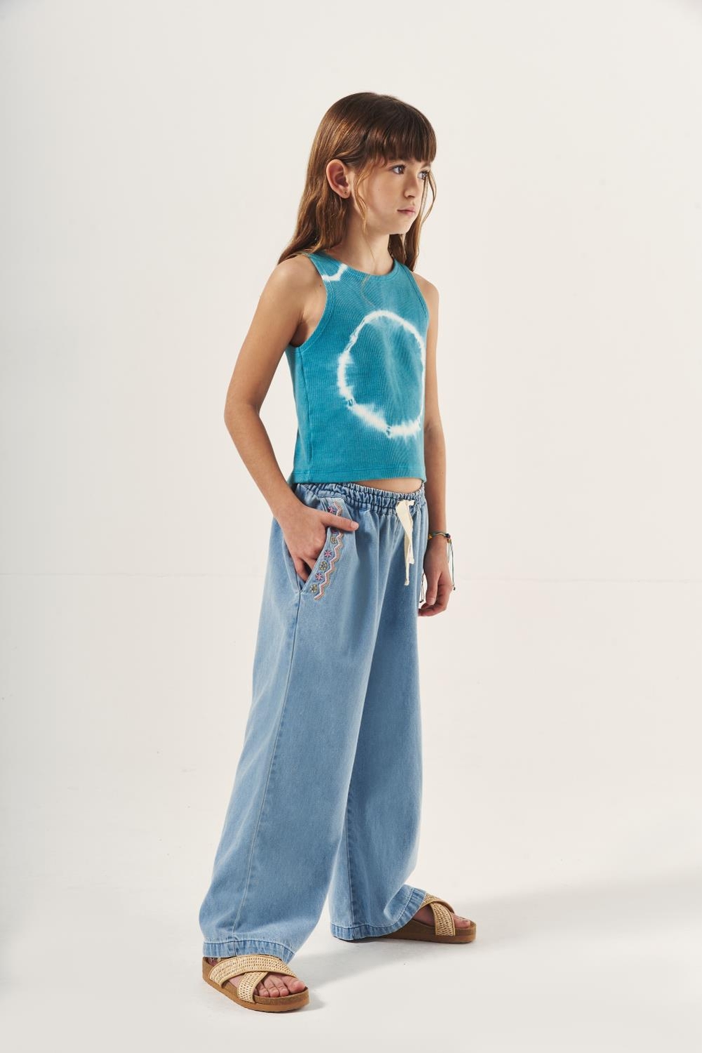 pantalon wide new girls
