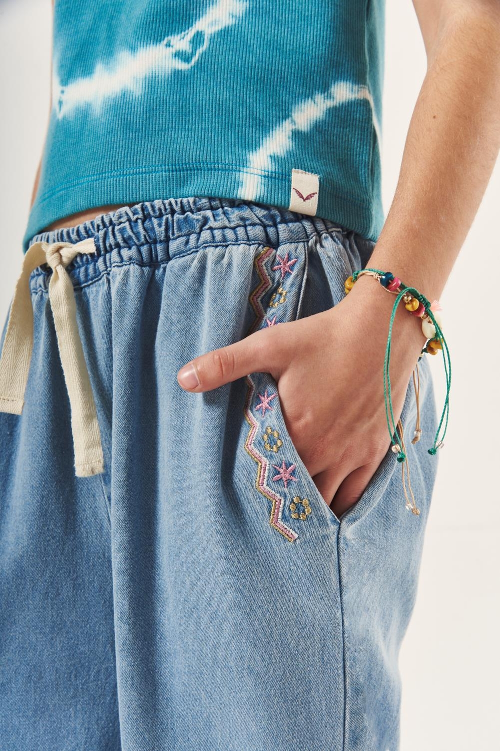 pantalon wide new girls