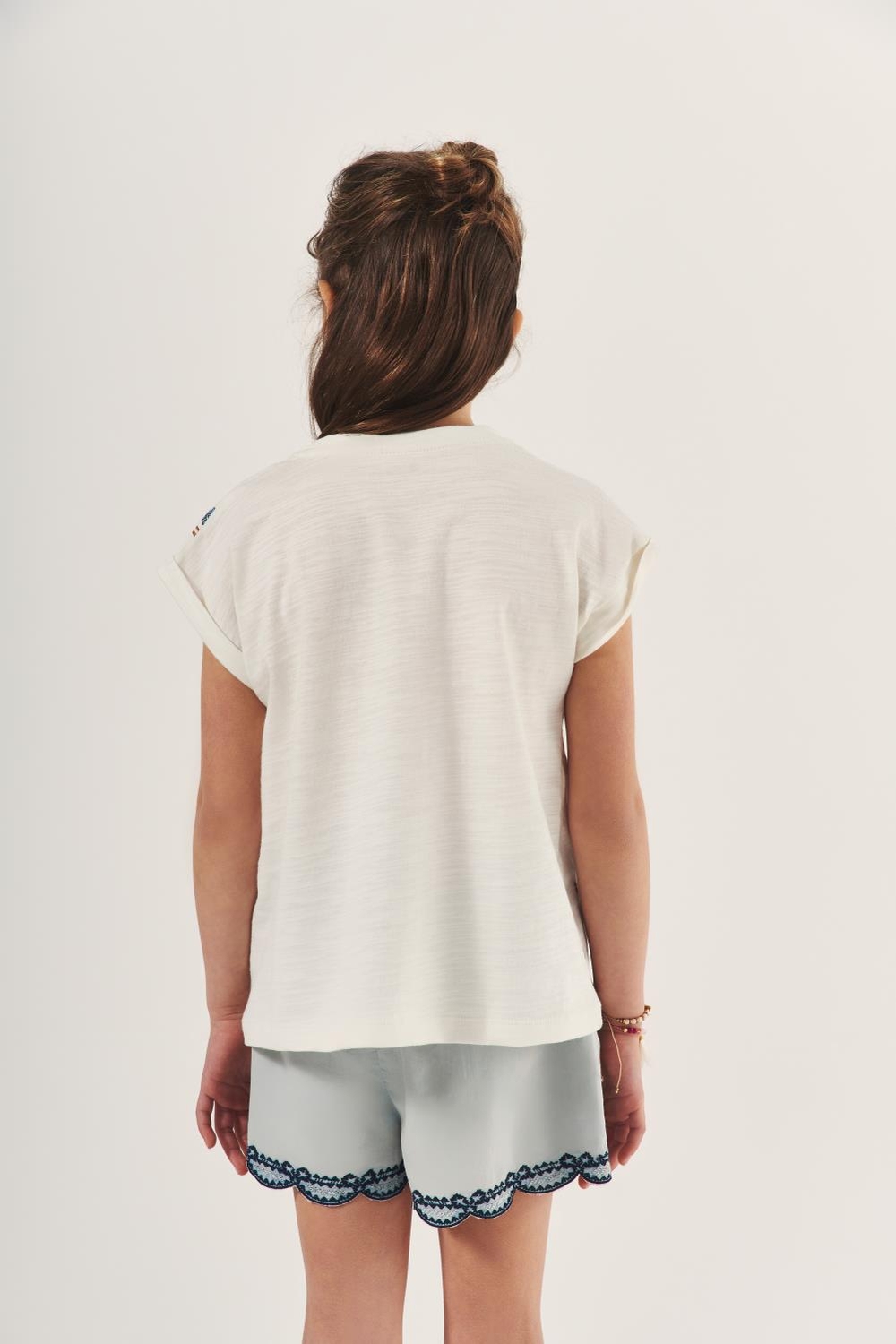 remera block flowers girls