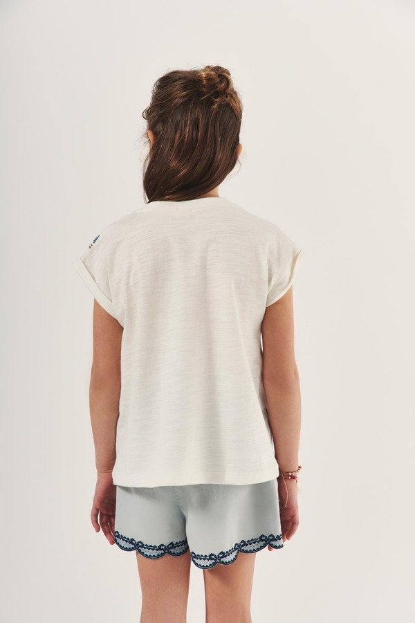 remera block flowers girls