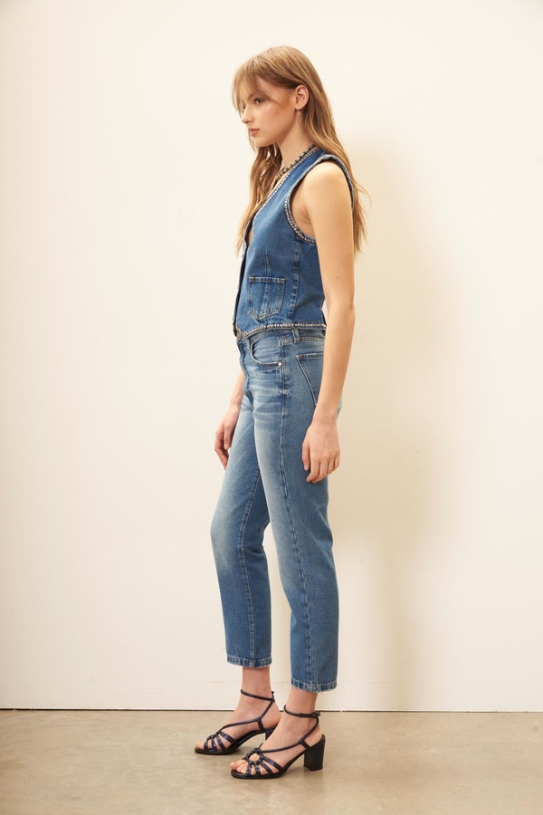 jean mom blue