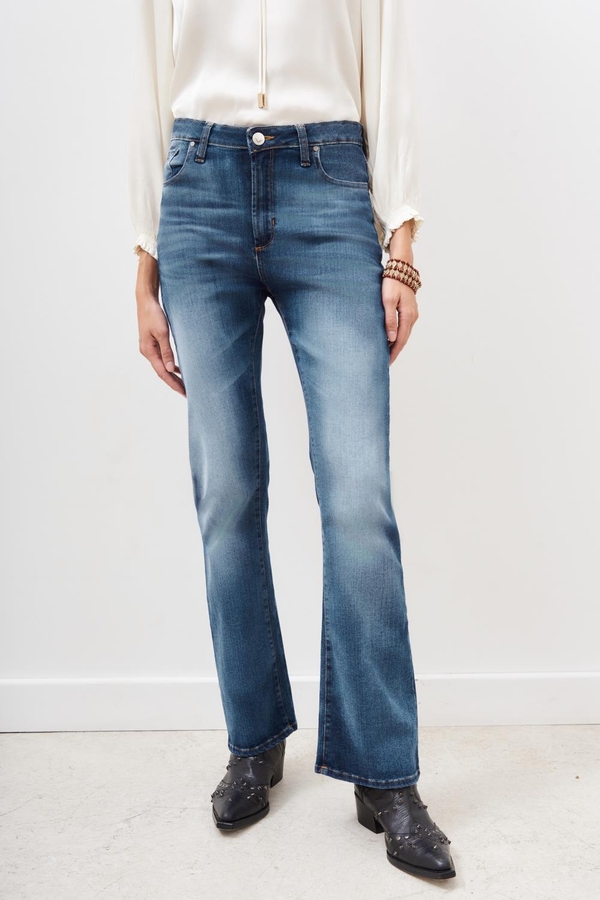 jean flare azul