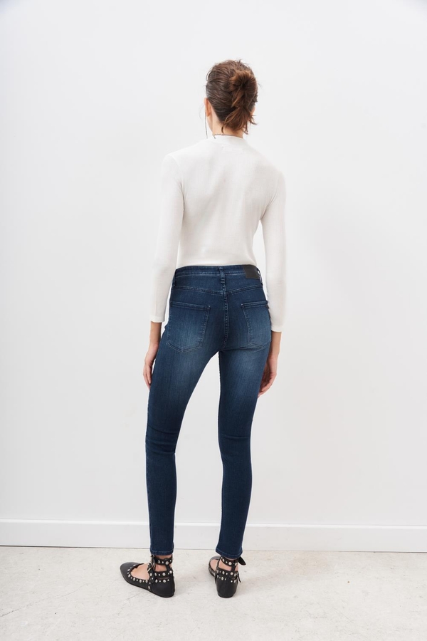 jean slim blue metal